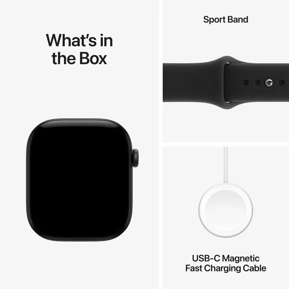 i-Watch Series 12 GPS + Cellular with 2 Straps & Magnetic Watch Charger (1 Year Warranty)