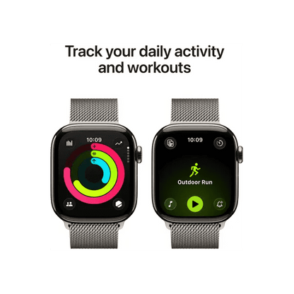WatchUp™ Watch Series 11 | GPS + Cellular  | Slate Titanium Case Slate Milanese Loop