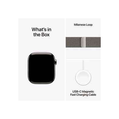 WatchUp™ Watch Series 11 | GPS + Cellular  | Slate Titanium Case Slate Milanese Loop