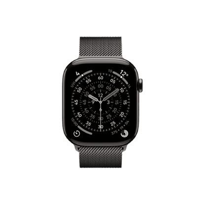 WatchUp™ Watch Series 11 | GPS + Cellular  | Slate Titanium Case Slate Milanese Loop